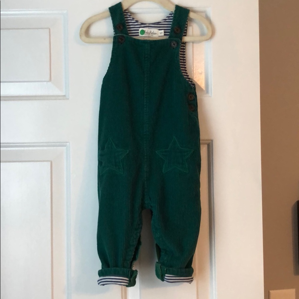 Corduroy green overalls